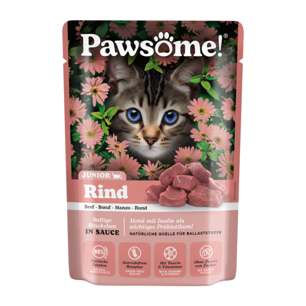 Pawsome! Kitten Rind 85g in Sauce