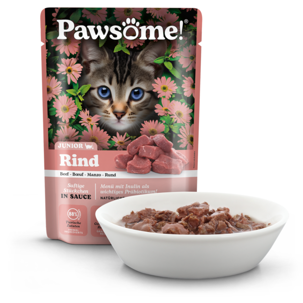 Pawsome! Kitten Rind 85g in Sauce – Bild 2