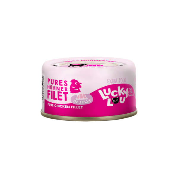Lucky Lou Extrafood Hühnerfilet in Gelee 70g Dose
