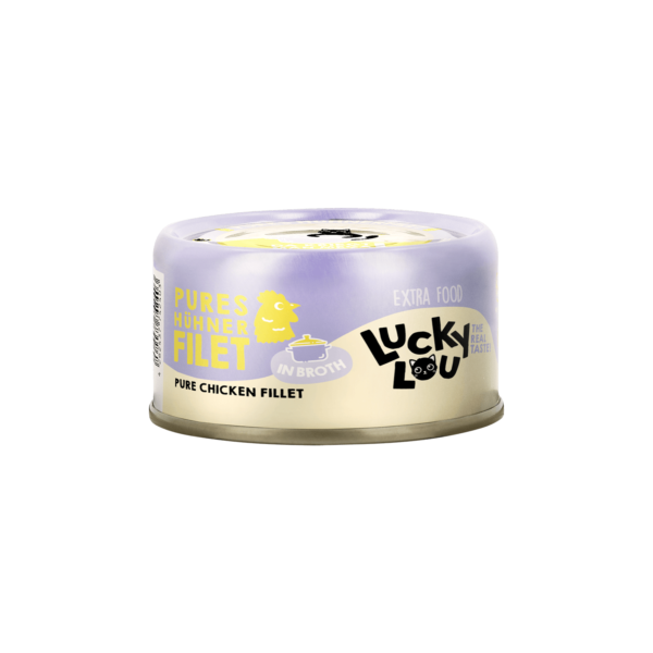 Lucky Lou Extrafood Hühnerfilet in Sud 70g Dose
