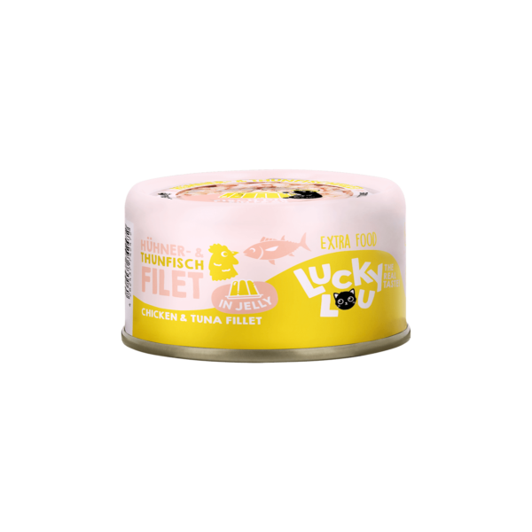 Lucky Lou Extrafood Thunfisch- & Hühnerfilet in Gelee 70g Dose