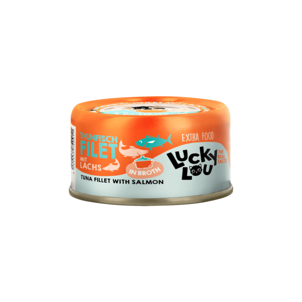 Lucky Lou Extrafood Thunfisch & Lachs in Sud 70g Dose