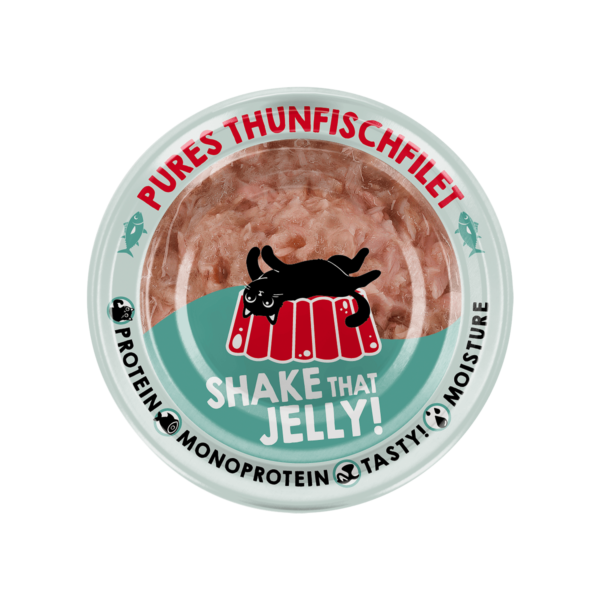 Lucky Lou Extrafood Thunfischfilet in Gelee 70g Dose – Bild 3