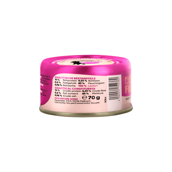 Lucky Lou Extrafood Thunfischfilet in Sud 70g Dose – Bild 5