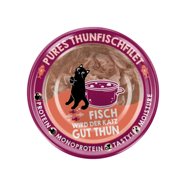 Lucky Lou Extrafood Thunfischfilet in Sud 70g Dose – Bild 3