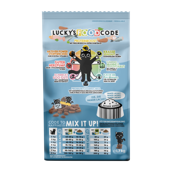 Lucky Lou Food Code Lifestage Adult Geflügel & Lachs – Bild 3