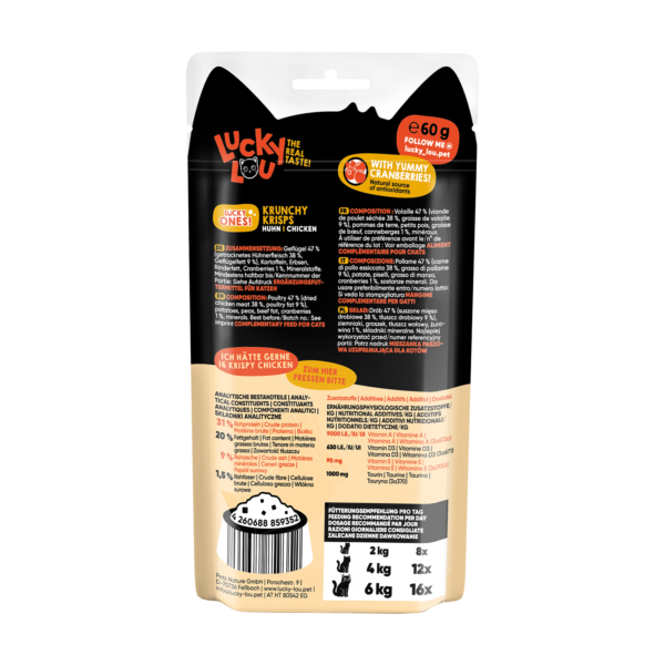 Lucky Lou Krunchy Krisps Huhn 60g – Bild 3