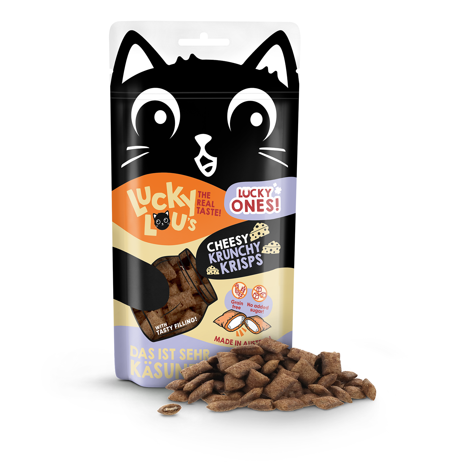 Lucky Lou Krunchy Krisps Käse 60g – Bild 2