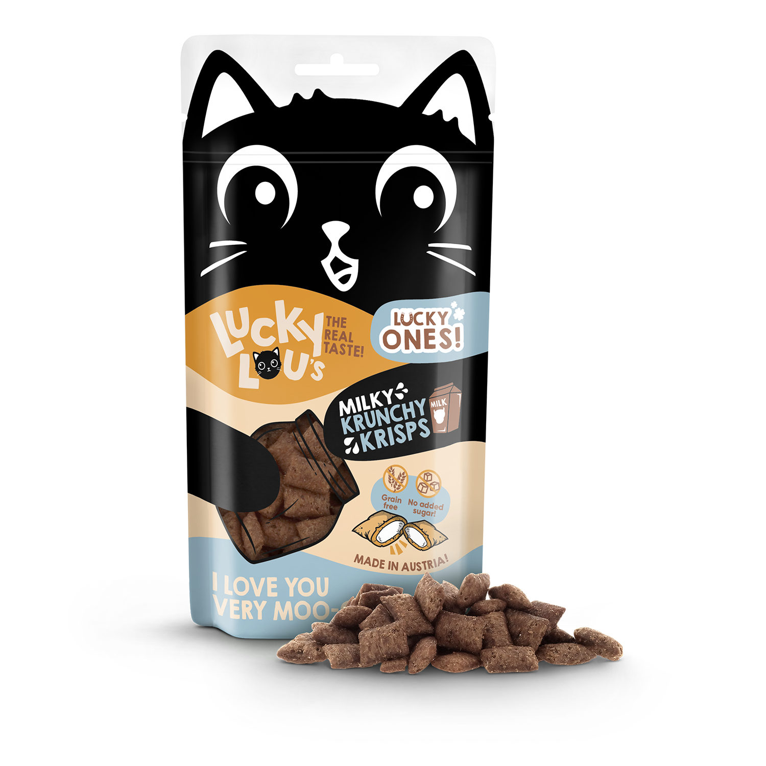 Lucky Lou Krunchy Krisps Milch 60g – Bild 2