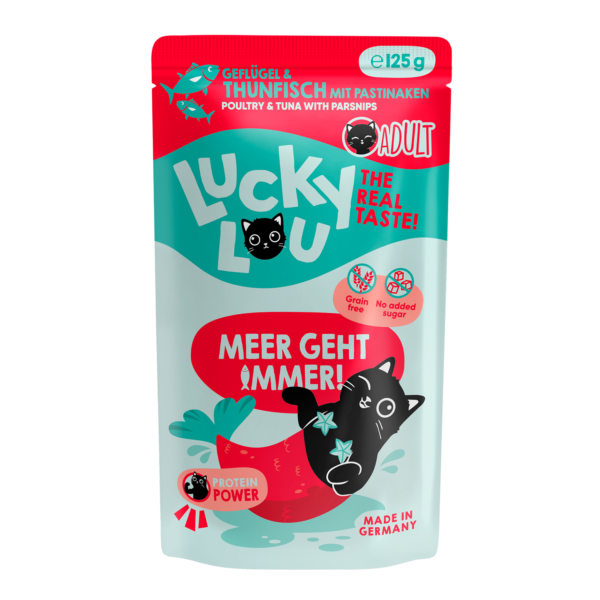 Lucky Lou Lifestage Adult Geflügel & Thunfisch Pouch/Frischebeutel