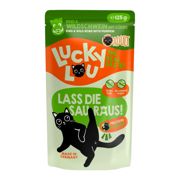 Lucky Lou Lifestage Adult Rind & Wildschwein Pouch/Frischebeutel