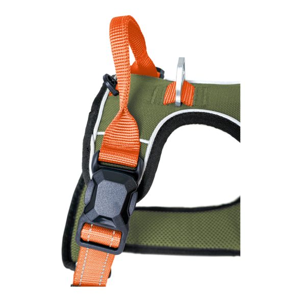 Petlando Magnetech Geschirr - Farbe: olive/orange – Bild 3