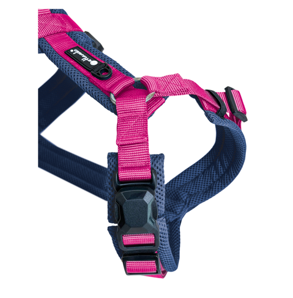 Petlando Magnetech Y-Comfort Geschirr - Farbe: navy/fuchsia – Bild 2