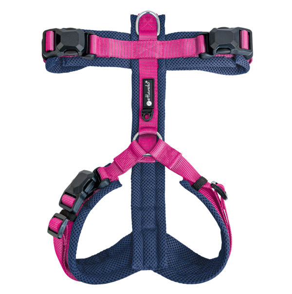 Petlando Magnetech Y-Comfort Geschirr - Farbe: navy/fuchsia