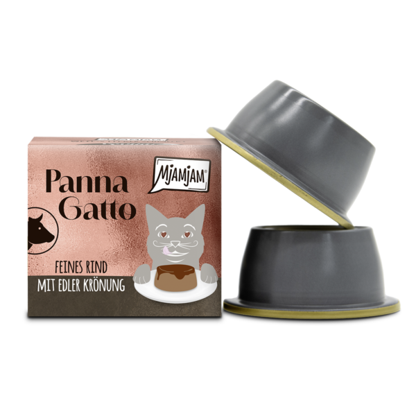 MjAMjAM - Panna Gatto - feines Rind mit edler Krönung 2 x 80g