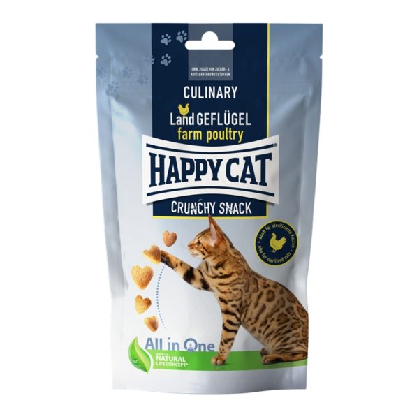 Happy Cat - Culinary Crunchy Snack Land-Geflügel 70g