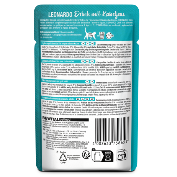 Leonardo Drink Atlantic cod 40g – Bild 4