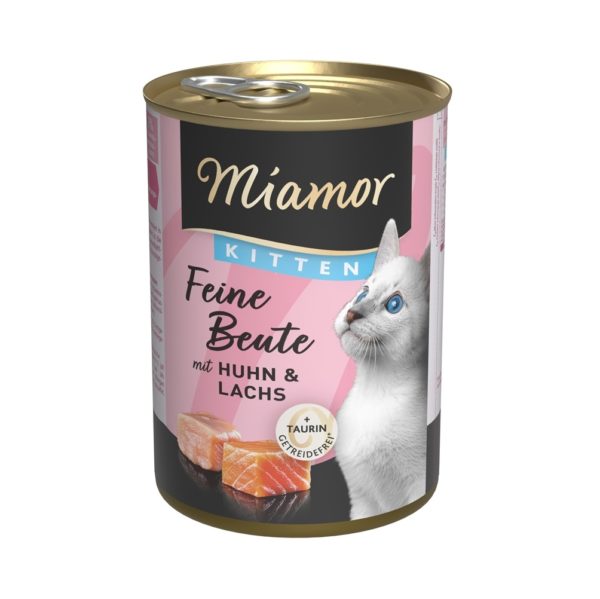 Miamor Feine Beute Kitten mit Huhn und Lachs – Bild 2