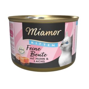 Miamor Feine Beute Kitten mit Huhn und Lachs