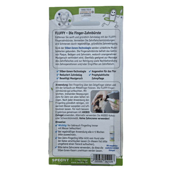 Anibio Fluffy - Die Fingerzahnbürste Inhalt: 2Stück – Bild 2
