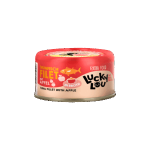 Lucky Lou Extra Food Thunfisch mit Apfel in Sud 70g Dose
