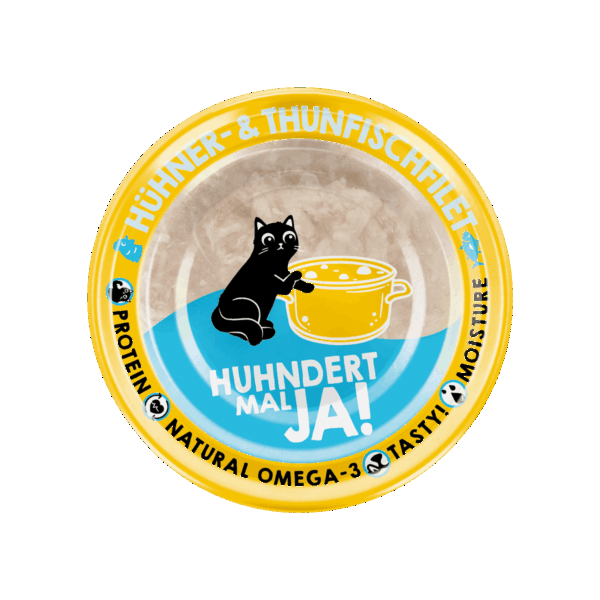 Lucky Lou Extrafood Hühner- & Thunfischfilet in Sud 70g Dose – Bild 2