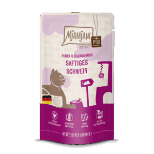 Mjamjam - Purer Fleischgenuss- saftiges Schwein pur 125g
