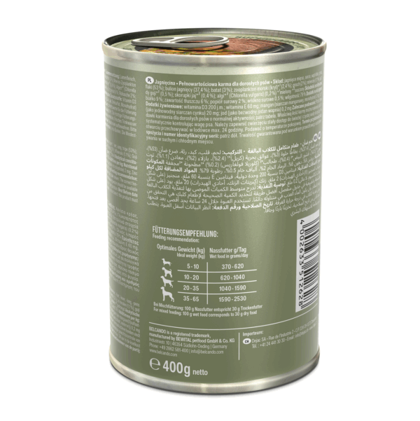 Belcando Holistic Lamb 400g Dose – Bild 4