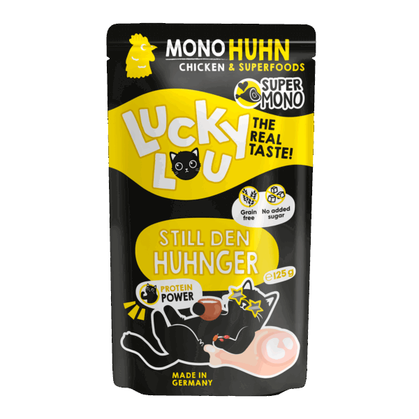 Lucky Lou® SuperMono Huhn 125g Pouch/Frischebeutel