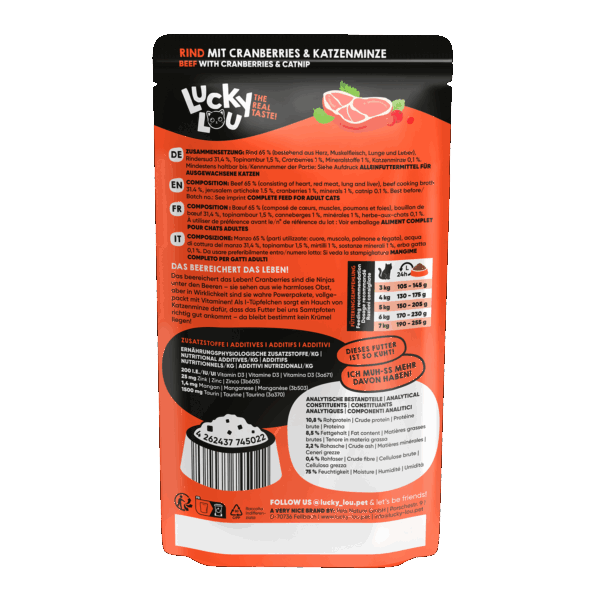 Lucky Lou® SuperMono Rind 125g Pouch/Frischebeutel – Bild 3