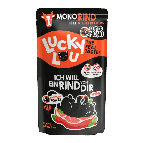 Lucky Lou® SuperMono Rind 125g Pouch/Frischebeutel