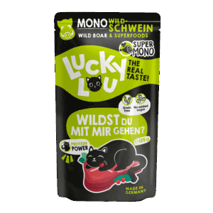 Lucky Lou® SuperMono Wildschwein 125g Pouch/Frischebeutel