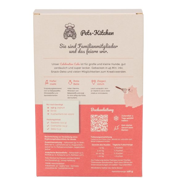 Pets-Kitchen & Trixie Celebration Cake - Backmischung für Hundekuchen – Bild 4