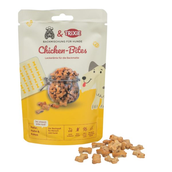 Pets-Kitchen & Trixie Chicken Bites - Backmischung für Hundekekse 114g