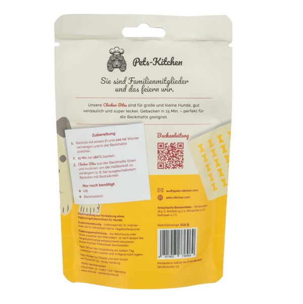 Pets-Kitchen & Trixie Chicken Bites - Backmischung für Hundekekse 114g – Bild 3