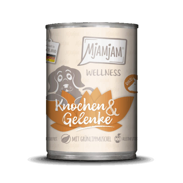 Mjamjam Hund - Wellness - Knochen & Gelenke - Rind