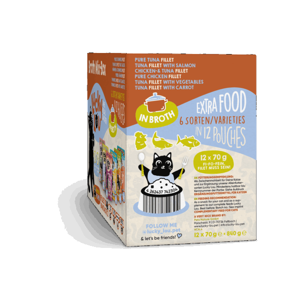 Lucky Lou Extra Food Broth-Mix-Box 12 x 70g Pouch – Bild 4
