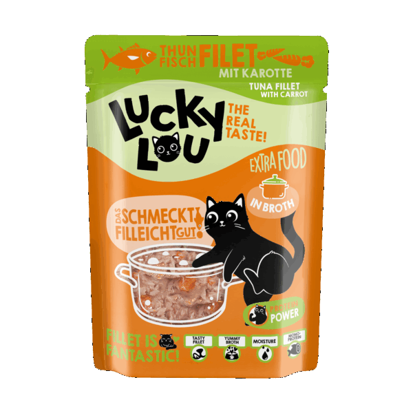 Lucky Lou Extra Food Thunfisch mit Karotte in Sud 70g Pouch