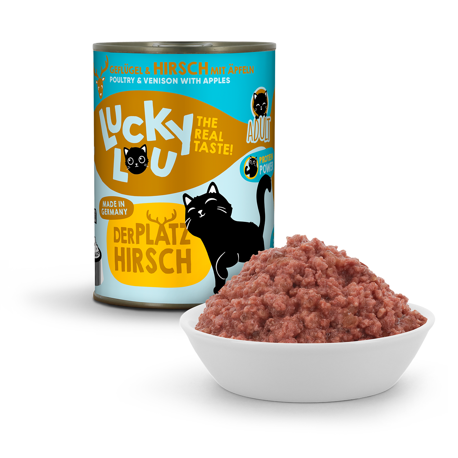 Lucky Lou Lifestage Adult Geflügel & Hirsch Dose – Bild 2