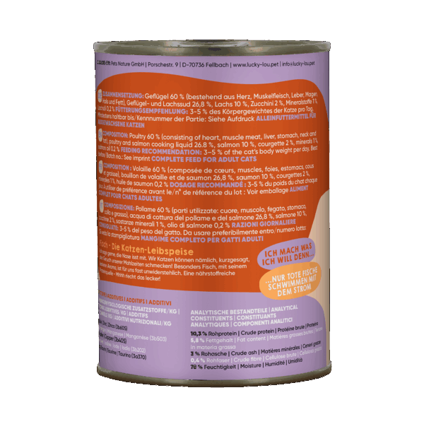 Lucky Lou Lifestage Adult Geflügel & Lachs – Bild 3