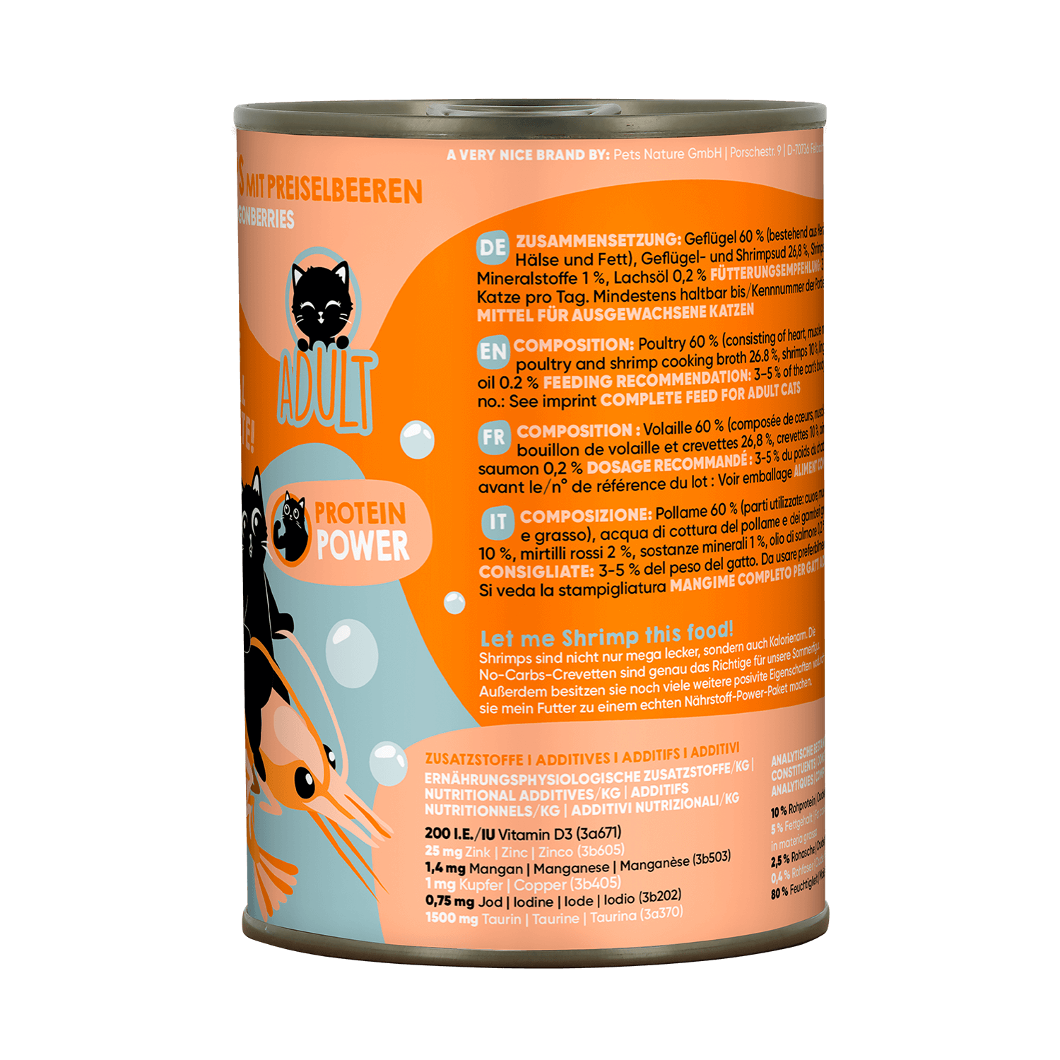 Lucky Lou Lifestage Adult Geflügel & Shrimps Dose – Bild 3