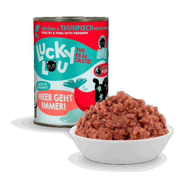 Lucky Lou Lifestage Adult Geflügel & Thunfisch Dose – Bild 2