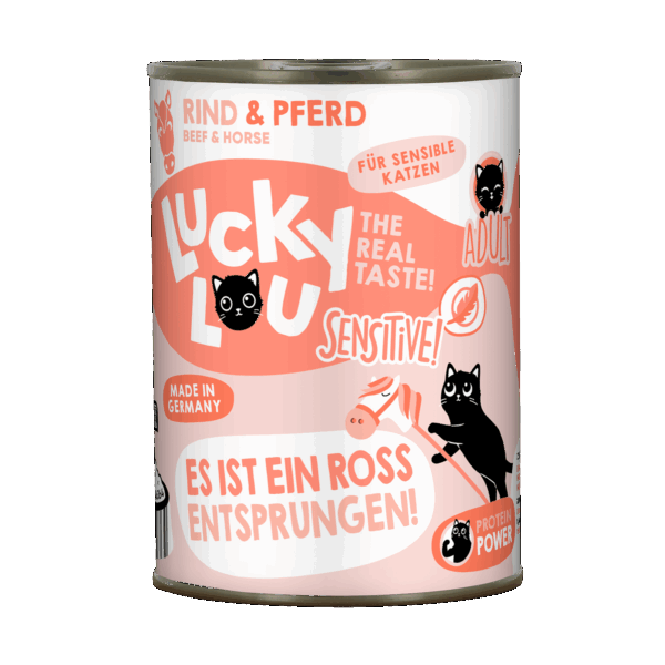 Lucky Lou Lifestage Sensitive Rind & Pferd Dose