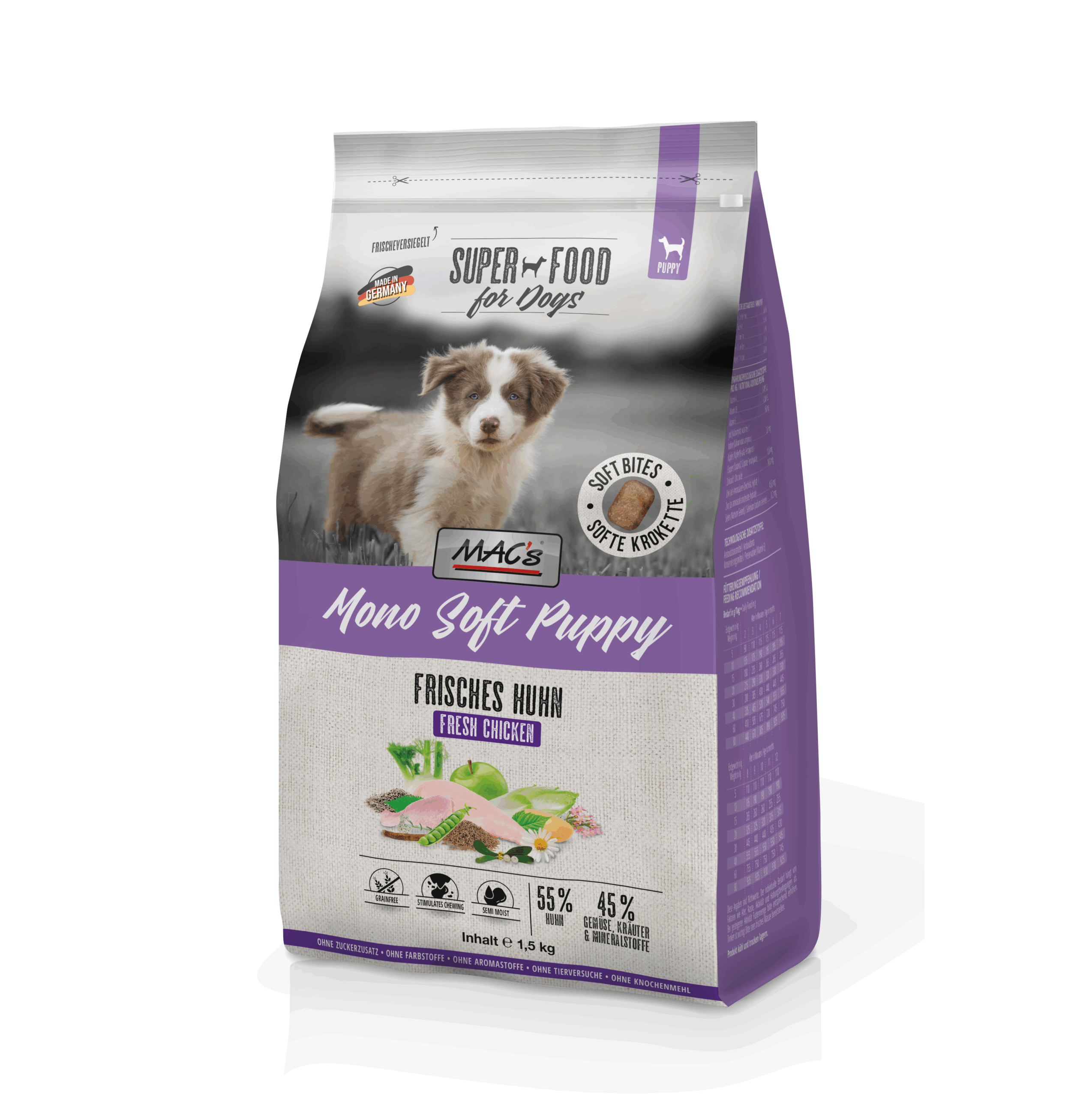 Mac´s Dog Mono Soft Puppy - Frisches Huhn