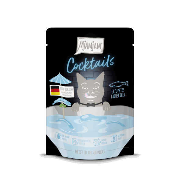 Mjamjam - Cocktail - gezupftes Lachsfilet 40g