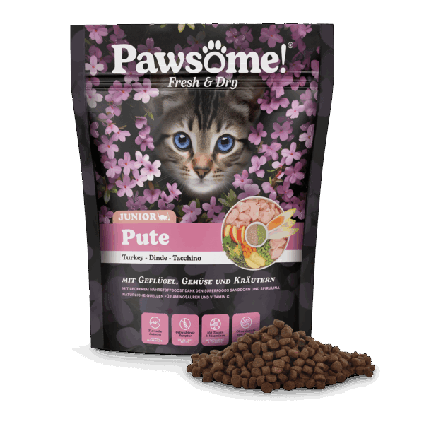 Pawsome!® Fresh & Dry Junior Pute 750g – Bild 2