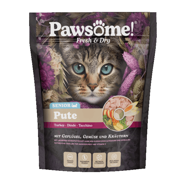 Pawsome!® Fresh & Dry Senior Pute 750g