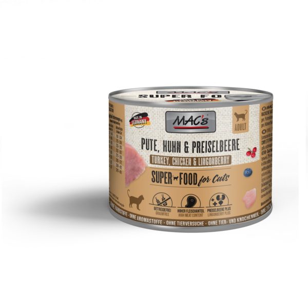 Mac's Cat Pute, Huhn & Preiselbeere – Bild 2