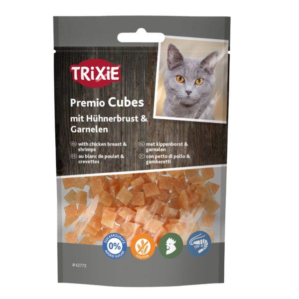 Trixie Premio Cubes mit Hühnerbrust & Garnelen 50g