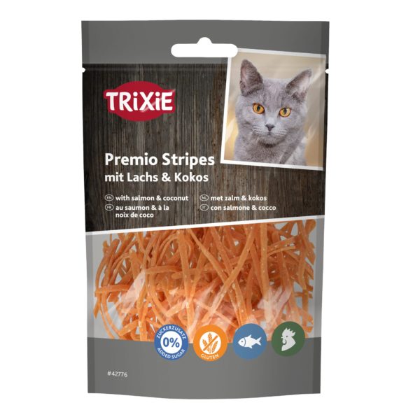 Trixie Premio Stripes mit Lachs & Kokos 50g